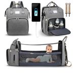 Multi-Function Baby Diaper Backpack Baby Folding Bed Nappy Mummy Changing Bag UK