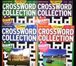 4 X CROSSWORD PUZZLE BOOKS - LUCKY SEVEN MAG GIANT PUZZLES - NEW CLEAR PRINT