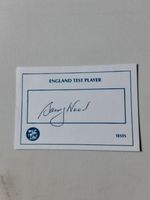 Signed England Card By Barry Wood