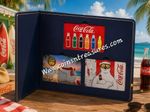 COCA COLA collection 1/1000 Oz .999 Gold 3 coin cards in Album