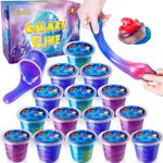 15 Pack Galaxy Slime Kit, Slime Party Favors for Kids, Stretchy & Non-Sticky, Sl