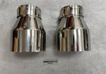 Stainless Steel Chrome Silver Exhaust Tips BMW M135i M140i M235i M240i 340i