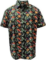 Guinness Black Toucan Hawaiian Half Sleeved Shirt