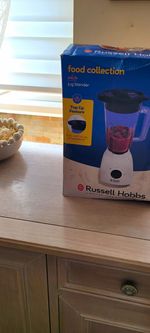 Russell Hobbs Food Collection Jug Blender 1.5L 400W 2 Speed Pulse White