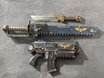 Warhammer 40k Cosplay Prop Set 1:1 Scale Bolter Chainsword Grimdark UK stock