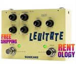 SONICAKE Levitate Dual Footswitch Stompbox Digital Delay and Reverb Guitar Effec