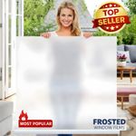 Frosted Window Film Vinyl * Total Privacy Glass Without Blocking The Light *