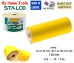Sandpaper Sanding Rolls Abrasive finish 40,60,80,100,120,150,180,240Grit - 115mm