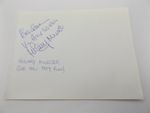 6" x 4.5" AUTOGRAPH BOOK PAGE SIGNED BY HILARY MINSTER - ALLO ALLO ACTOR