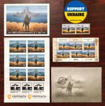 Russian Warship DONE  Stamps Sheets F Ukraine 2022