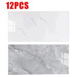 Self-Adhesive Marble Tiles Wall Sticker Stick On Kitchen Bathroom Home Decor