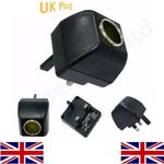 UK Plug Car Charger Lighter Socket 240V Mains Plug to 12V Car Charger Adapter