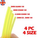 4 Sizes Petrol Fuel Gas Pipe Line Hose Tubing for Strimmers Chainsaws Trimmers