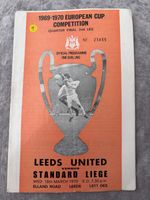LEEDS UNITED V STANDARD LIEGE EUROPEAN CUP QUARTER FINAL 1969/70