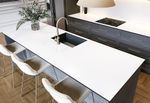 CLEARANCE*WHITE MATT TOP BLACK CORE  Compact Laminate Kitchen Worktop 6-12mm