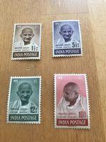 India 1948 Gandhi set SG 305/8 m/m Cat £425