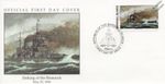 1941 HMS PRINCE OF WALES Battleship Sinking of Bismarck Warship WWII Stamp FDC