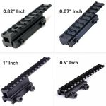 Extended Flat Top Scope Mount Base High/ Medium/ Low Riser Picatinny Rail