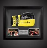 Chris Eubank & Nigel Benn Hand Signed Boxing Glove  Dome Framed £329 With COA