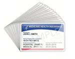 5/10x Medicare Holder Protector Sleeves Clear PVC For Credit Card Business Card