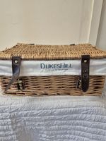 Dukeshill Picnic Hamper Wicker Rattan Lined Storage Basket 