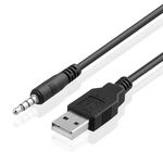 USB A to 3 5 Jack AUX Adapter Wire Headphone Speaker Desktop PC TV Car Stereo
