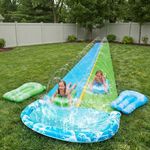 Extra Long 22.5ft Outdoor Water Slide for Kids - Includes Splash Pool & Boards
