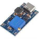 MT3608 USB-C DC-DC Step Up Boost Converter Module 2A 2-24V to 5-28V Adjustable