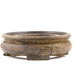 Chinese Carved Wood Stand for Vase Jar Legged Circle Late Qing Republic 20th C