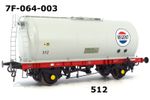 Dapol 7F-064-003 TTA 45ton Tank 512 In Regent Red & Grey Livery  O Gauge