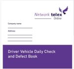 TACHPRO VEHICLE DAILY CHECK & DEFECT BOOK PCV /PSV / HGV 50 PAGE DUPLICATE  X 10