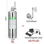 Aquarium Plants Cylinder CO2 Generator System Kit Carbon Dioxide Reactor Set