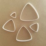 Triangle With Rounded Corners Shape Mini Fondant Cutter Small Sugarcraft Icing