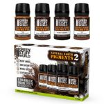 Green Stuff World Natural Earth Pigment Set 30ml No.2 x4 Weathering Brown Mud