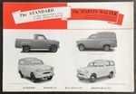 STANDARD 6 cwt VAN & PICK UP M WALTER Conversions Sales Brochure 1956 #102/4/56