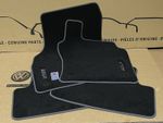 VW Golf MK7 MK8 Carpet Floor Foot Mats with Golf Logo RHD Genuine New OEM Parts