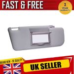 SUN VISOR FRONT RIGHT DRIVER SIDE IN GREY FOR FIAT PANDA MK2 2003-2011