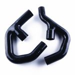 Black Silicone Turbo Intercooler Hose + Clamps For Golf MK5 MK6 GTI 2.0 FSi
