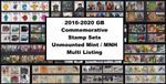 2016-2020 GB Commemorative Stamp Sets UM MNH - Multi Listing