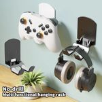 Universal Headphone Stand Adhesive Wall Mount Under Desk Headset Holder