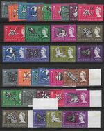 Br Solomons 1966-67 Decimal Overprints SG135A/B-152A/B MNH Cat£58