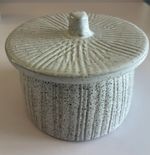 Hand Crafted Detailed Pottery Dish With Lid