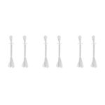 6Pcs Cotton Wicks for Oil Lamps Lantern Wick Glass Holder Practical Design