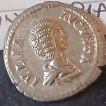 Julia Domna Roman Silver Denarius Coin  208/210 AD Rome Mint