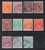 M22944 Australia 1918-23 SG56/66 KGV: Definitives FU, Cat £55