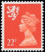 S66 XSL44 22p Orange-red PVA QUESTA SCOTLAND - Unmounted Mint