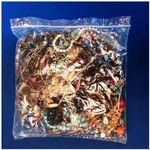 1kg Bag Various Costume Jewellery Assorted Mixed Lot Craft Making Multi Coloured