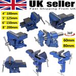 Heavy Duty Bench Vice Swivel Base Workshop Engineers Vice Vise Clamp Jaw Work UK