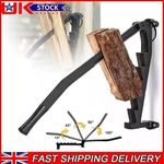 Wall Mounted Wood Kindling Splitter Carbon Steel Manual Log Firewood Cutter UK