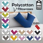 V Pillowcases Covers Polycotton Back Neck Maternity Support V Cushion Cases Only